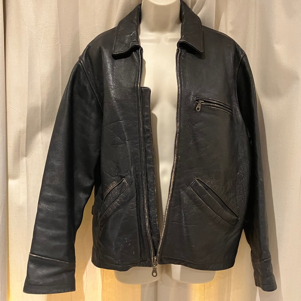 Leather Biker Jacket  Men’s Small